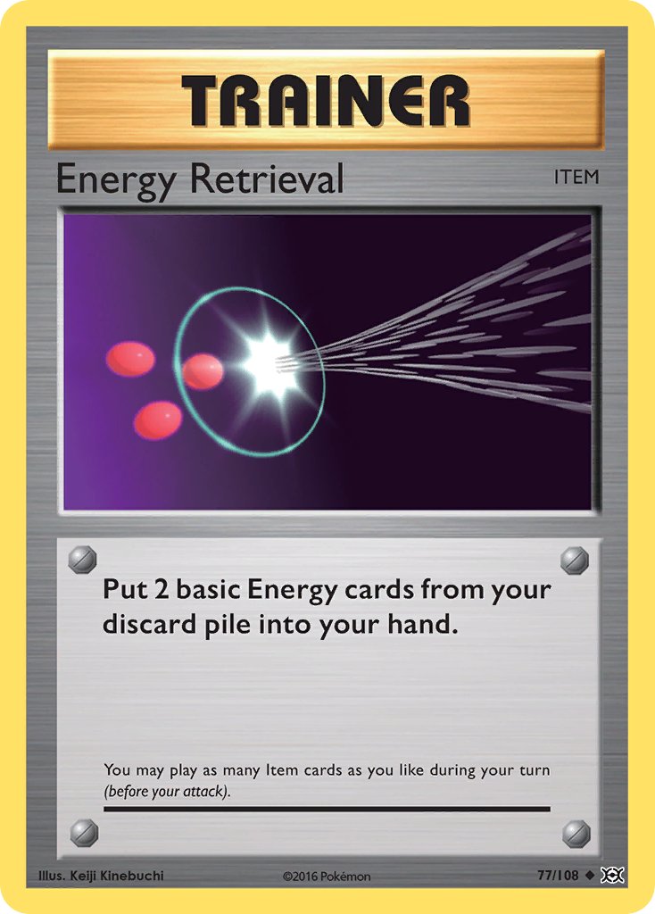 (077/108) Pokemon TCG Evolutions Single: Energy Retrieval Reverse Holo Uncommon