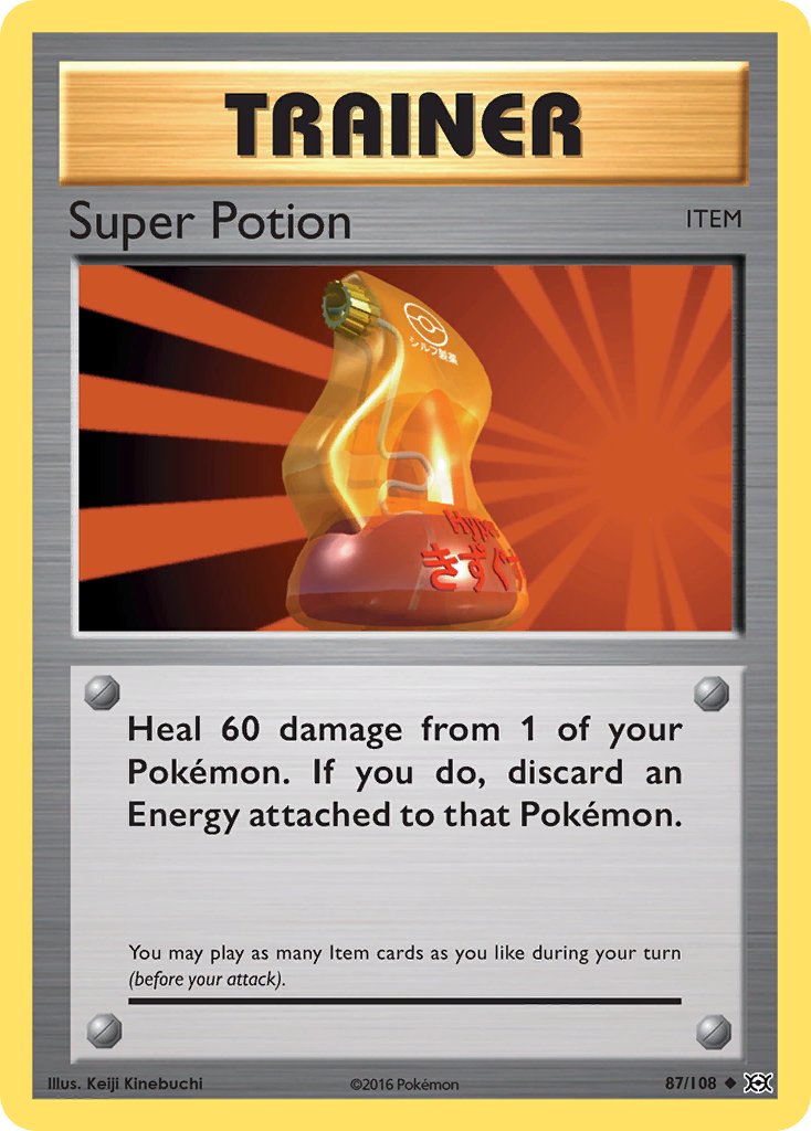 (087/108) Pokemon TCG Evolutions Single: Super Potion Reverse Holo Uncommon