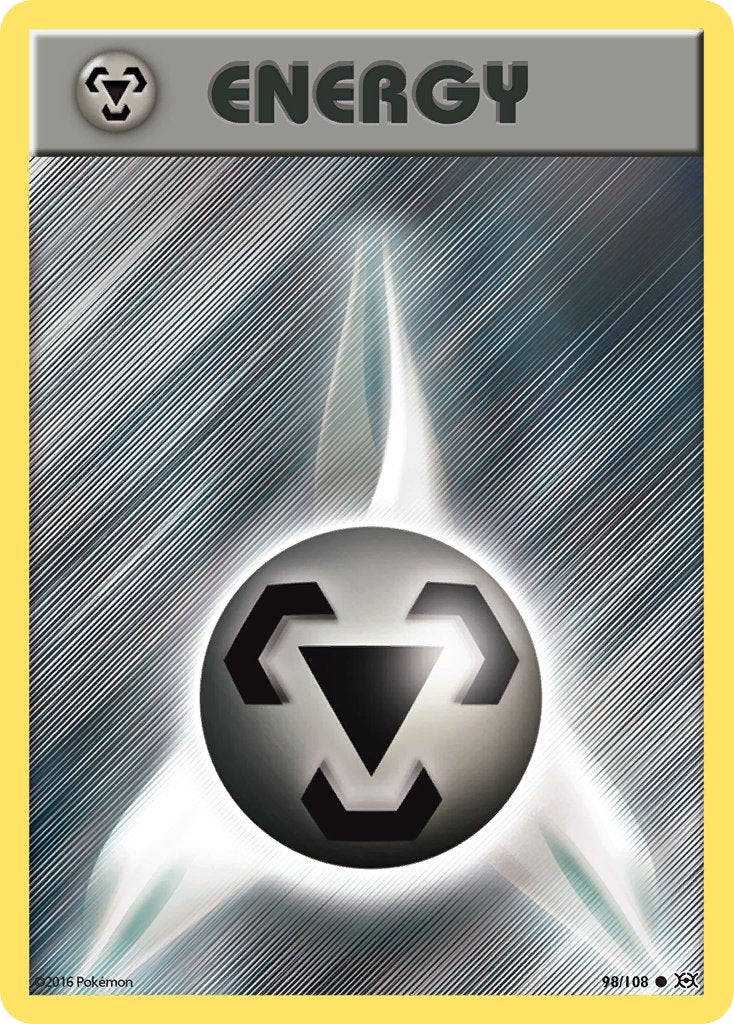(098/108) Pokemon TCG Evolutions Single: Metal Energy Common