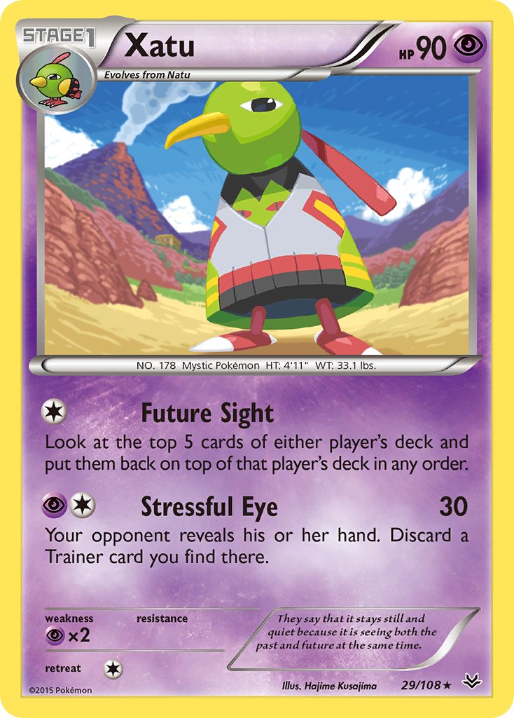 (029/108) Pokemon TCG Roaring Skies Single: Xatu Rare