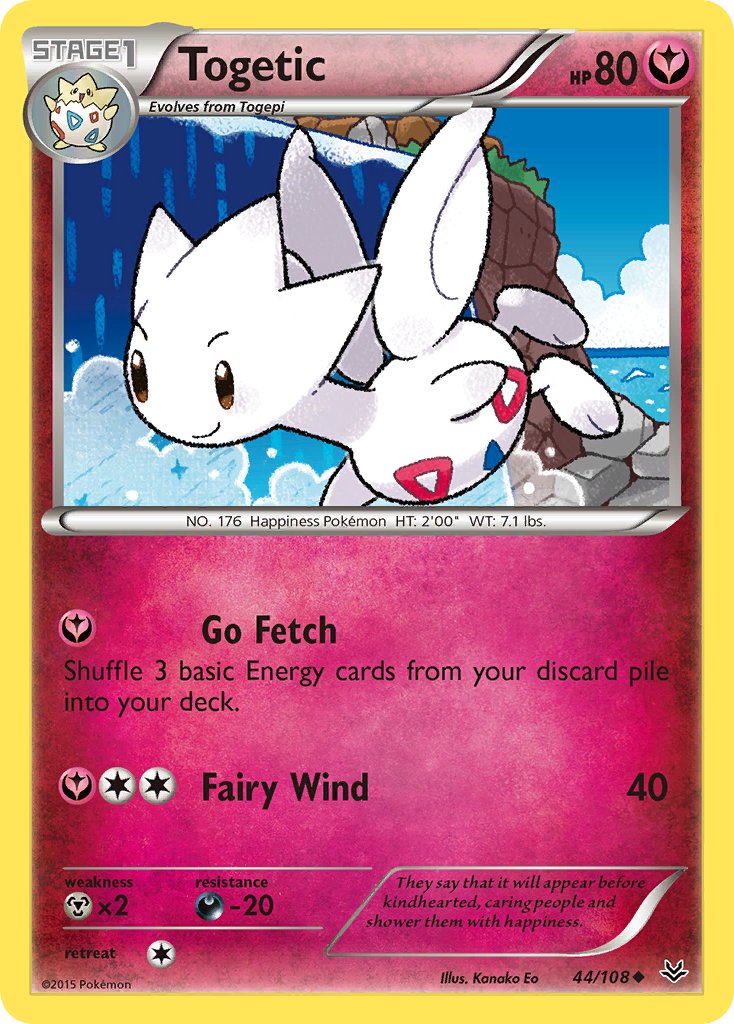 (044/108) Pokemon TCG Roaring Skies Single: Togetic Reverse Holo Uncommon
