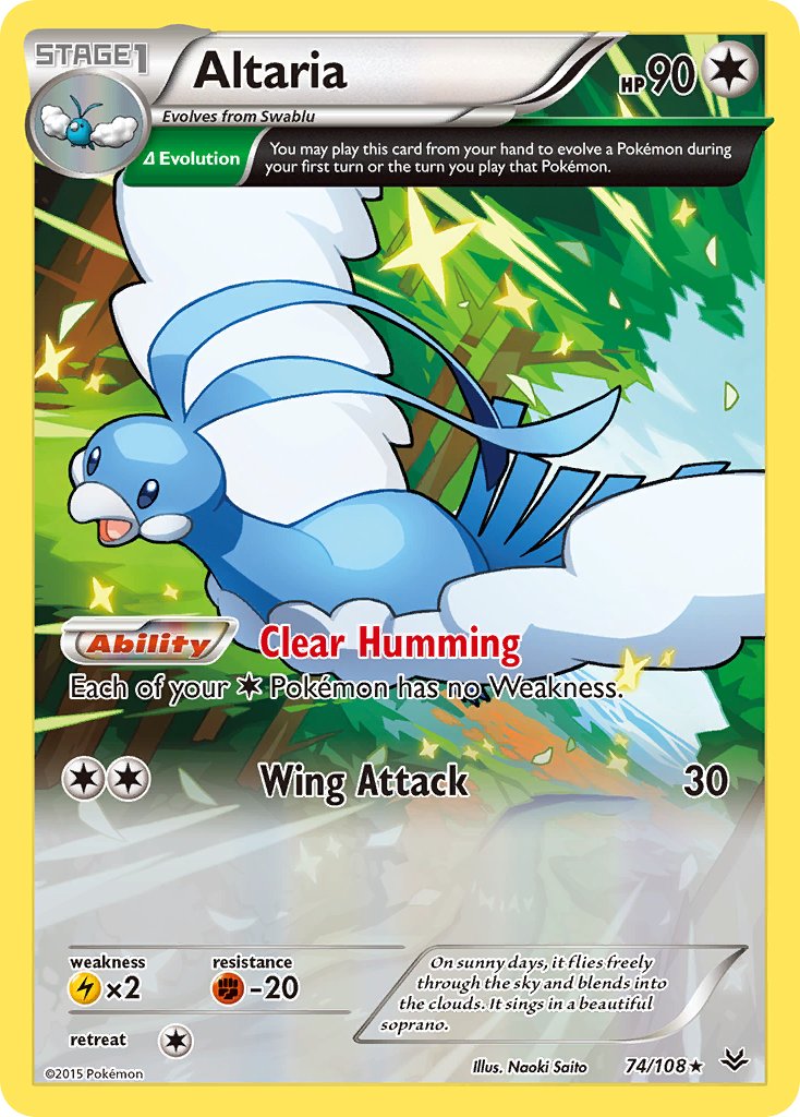 (074/108) Pokemon TCG Roaring Skies Single: Altaria Rare