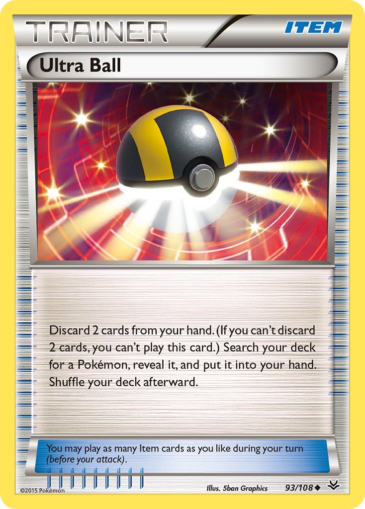 (093/108) Pokemon TCG Roaring Skies Single: Ultra Ball Uncommon