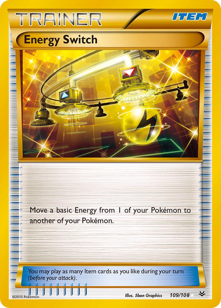 (109/108) Pokemon TCG Roaring Skies Single: Energy Switch Secret Rare