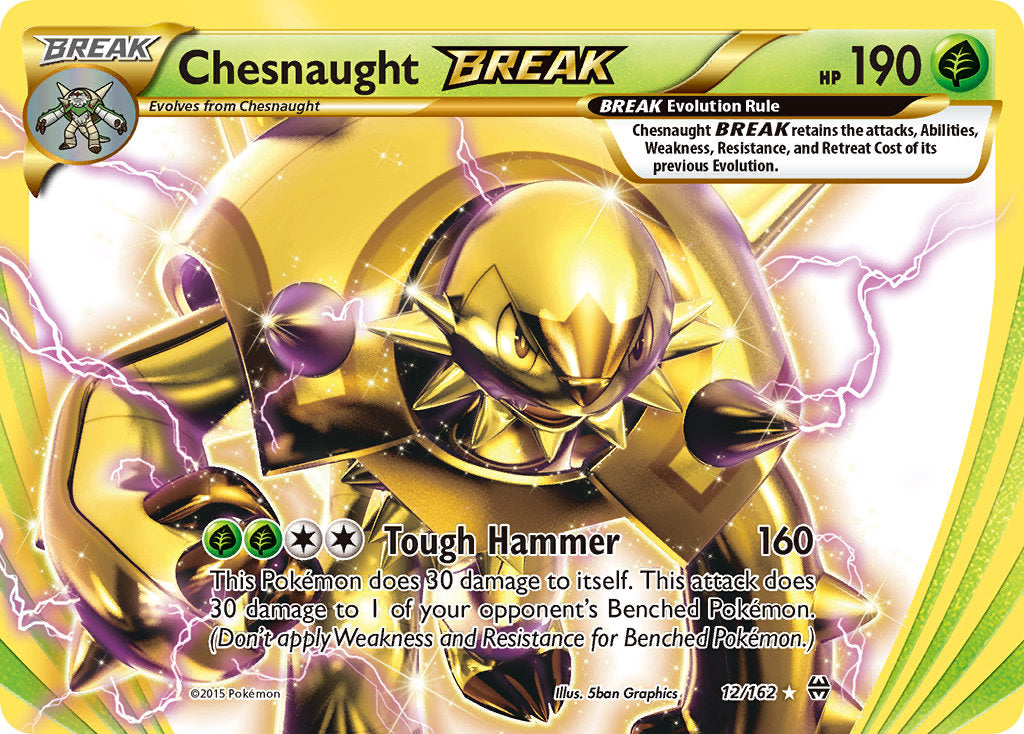 (012/162) Pokemon TCG BREAKthrough Single: Chesnaught BREAK Holo Rare