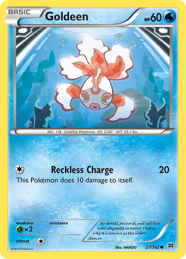 (027/162) Pokemon TCG BREAKthrough Single: Goldeen Common