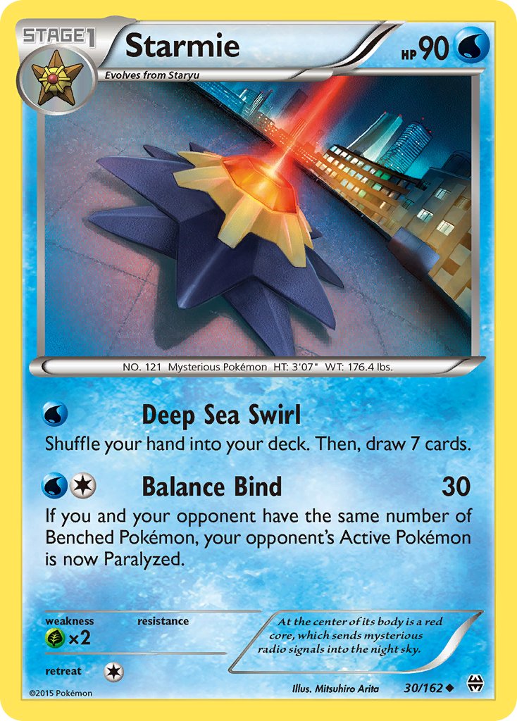 (030/162) Pokemon TCG BREAKthrough Single: Starmie Uncommon