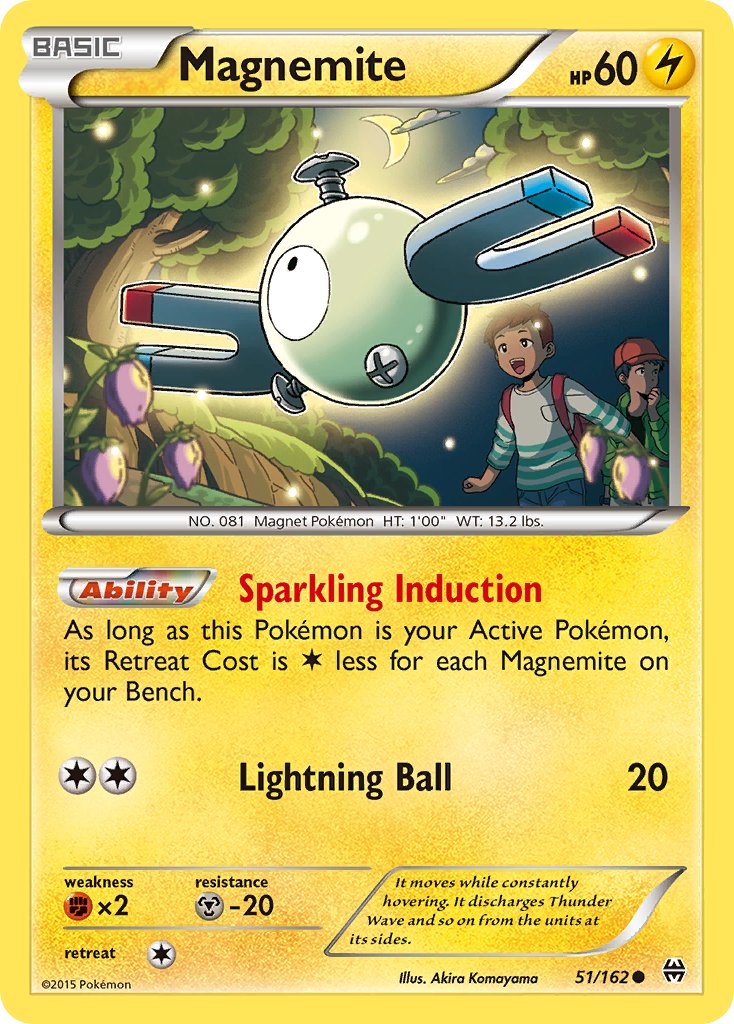 (051/162) Pokemon TCG BREAKthrough Single: Magnemite Common