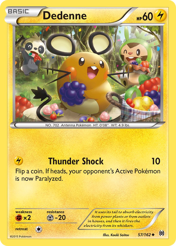 (057/162) Pokemon TCG BREAKthrough Single: Dedenne Uncommon