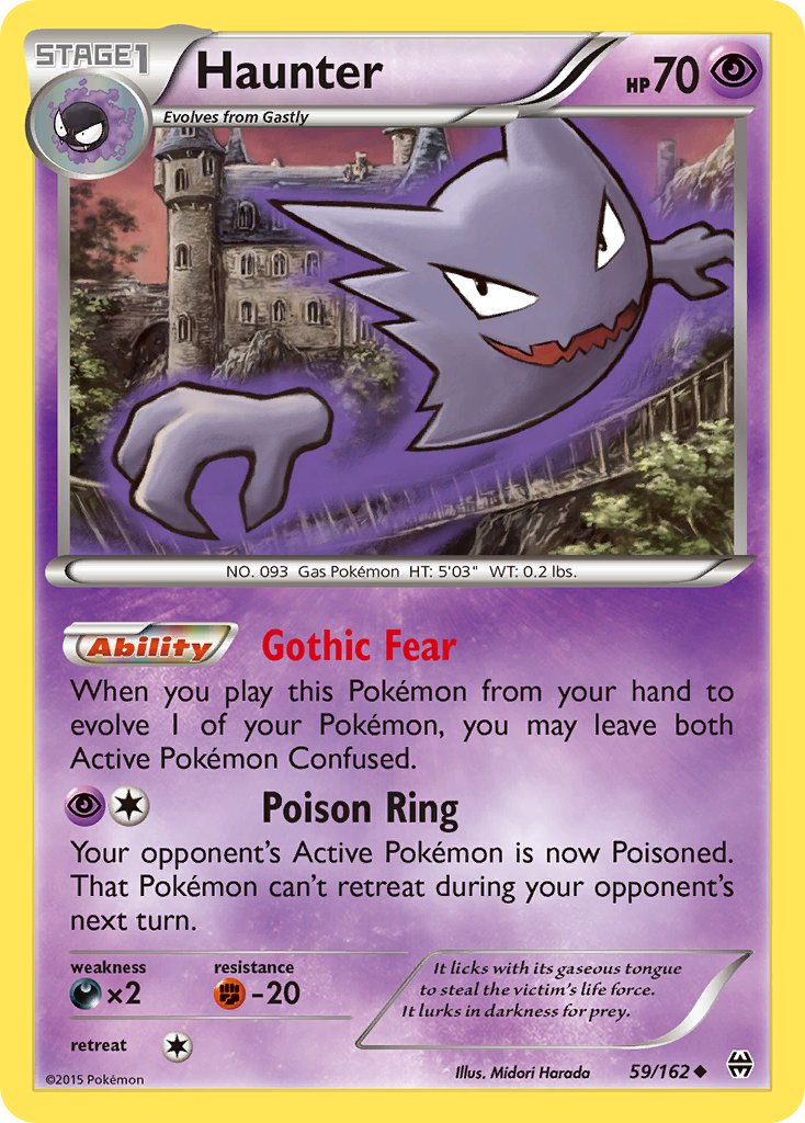 (059/162) Pokemon TCG BREAKthrough Single: Haunter Reverse Holo Uncommon