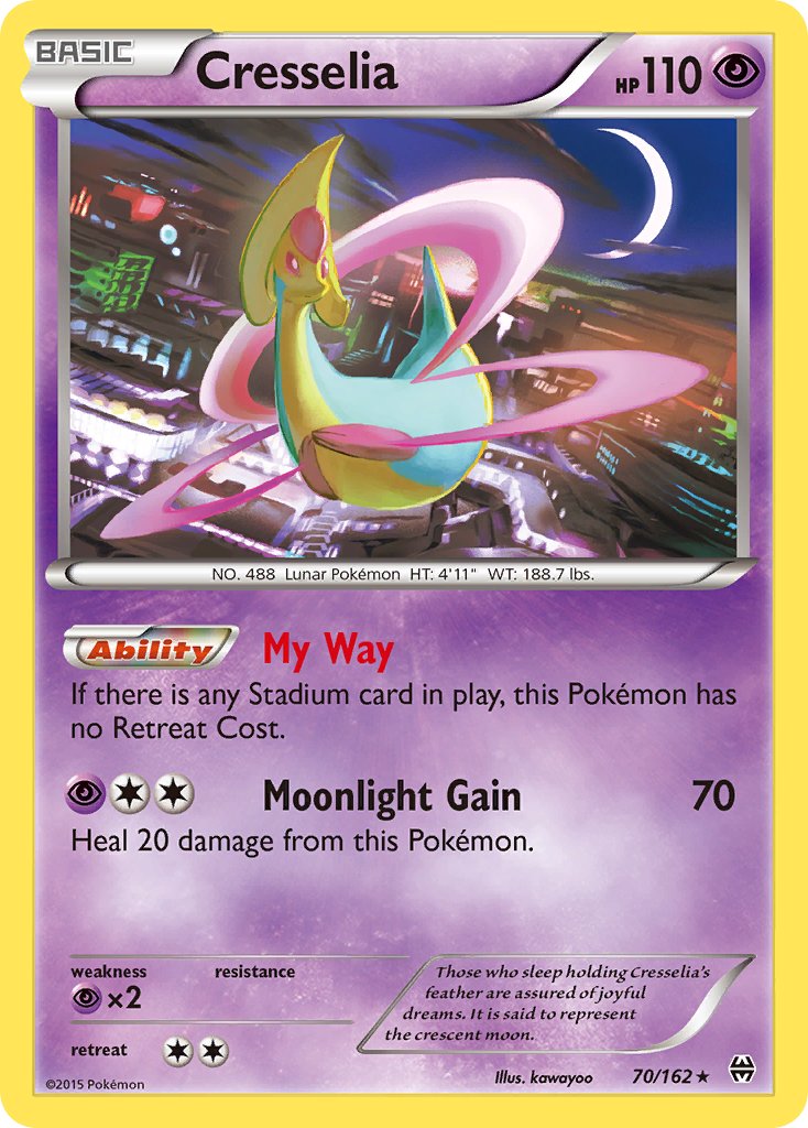 (070/162) Pokemon TCG BREAKthrough Single: Cresselia Reverse Holo Rare