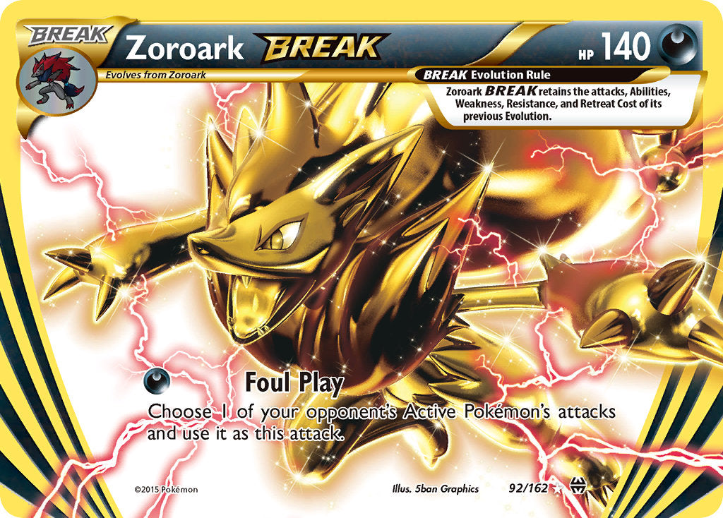 (092/162) Pokemon TCG BREAKthrough Single: Zoroark BREAK Holo Rare
