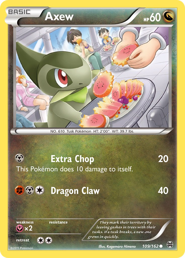 (109/162) Pokemon TCG BREAKthrough Single: Axew Common