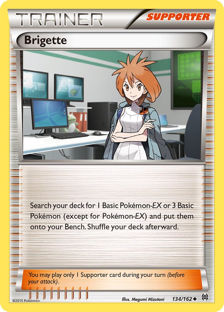 (134/162) Pokemon TCG BREAKthrough Single: Brigette Uncommon