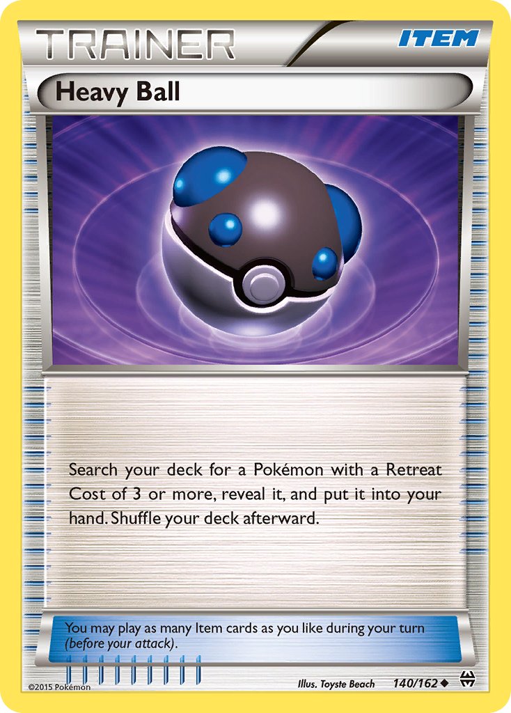 (140/162) Pokemon TCG BREAKthrough Single: Heavy Ball Uncommon