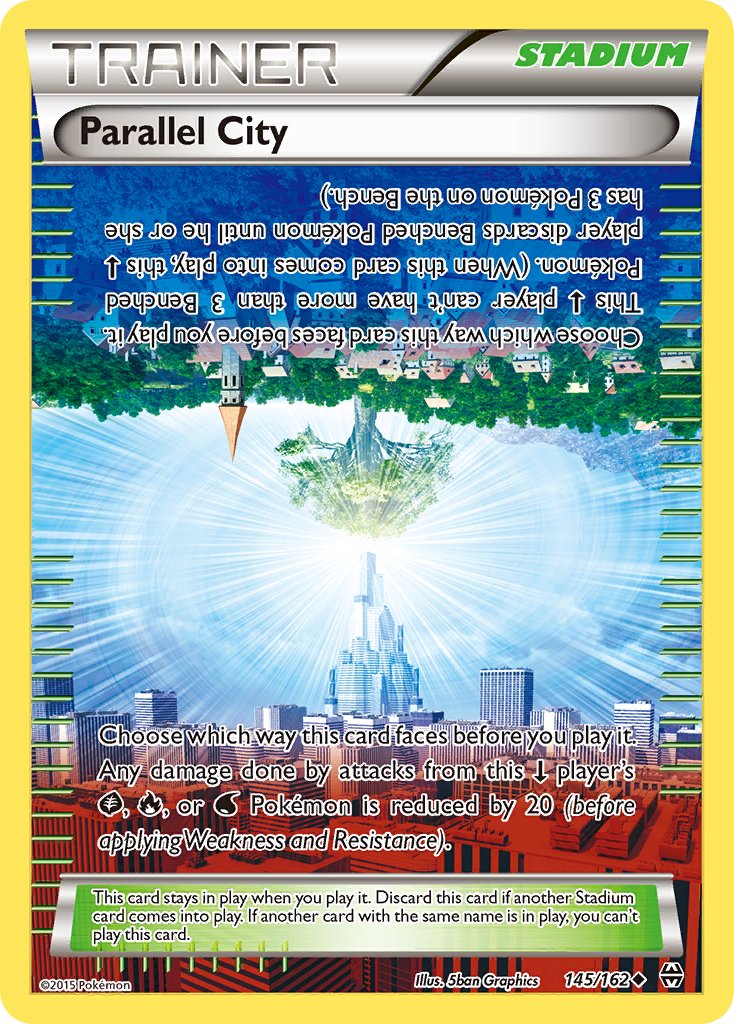 (145/162) Pokemon TCG BREAKthrough Single: Parallel City Reverse Holo Uncommon