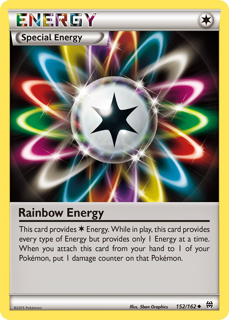 (152/162) Pokemon TCG BREAKthrough Single: Rainbow Energy Uncommon