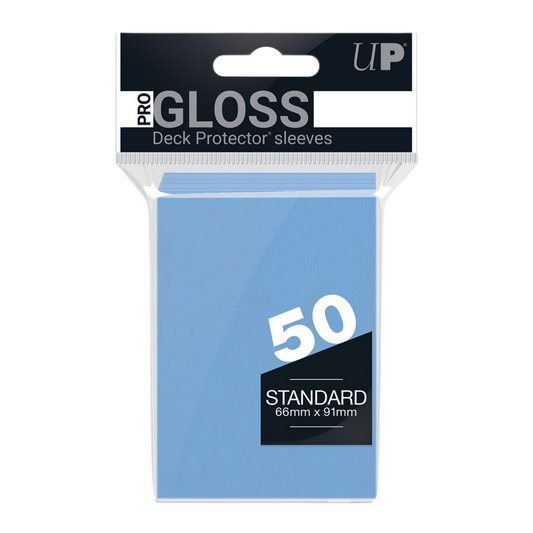 Ultra Pro Pro-Gloss Light Blue Small Deck Protector Sleeves 50ct