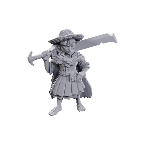 Wizkids - Pathfinder Battles Deep Cuts Miniatures: Female Halfling Magus Low-Level - Wave 23