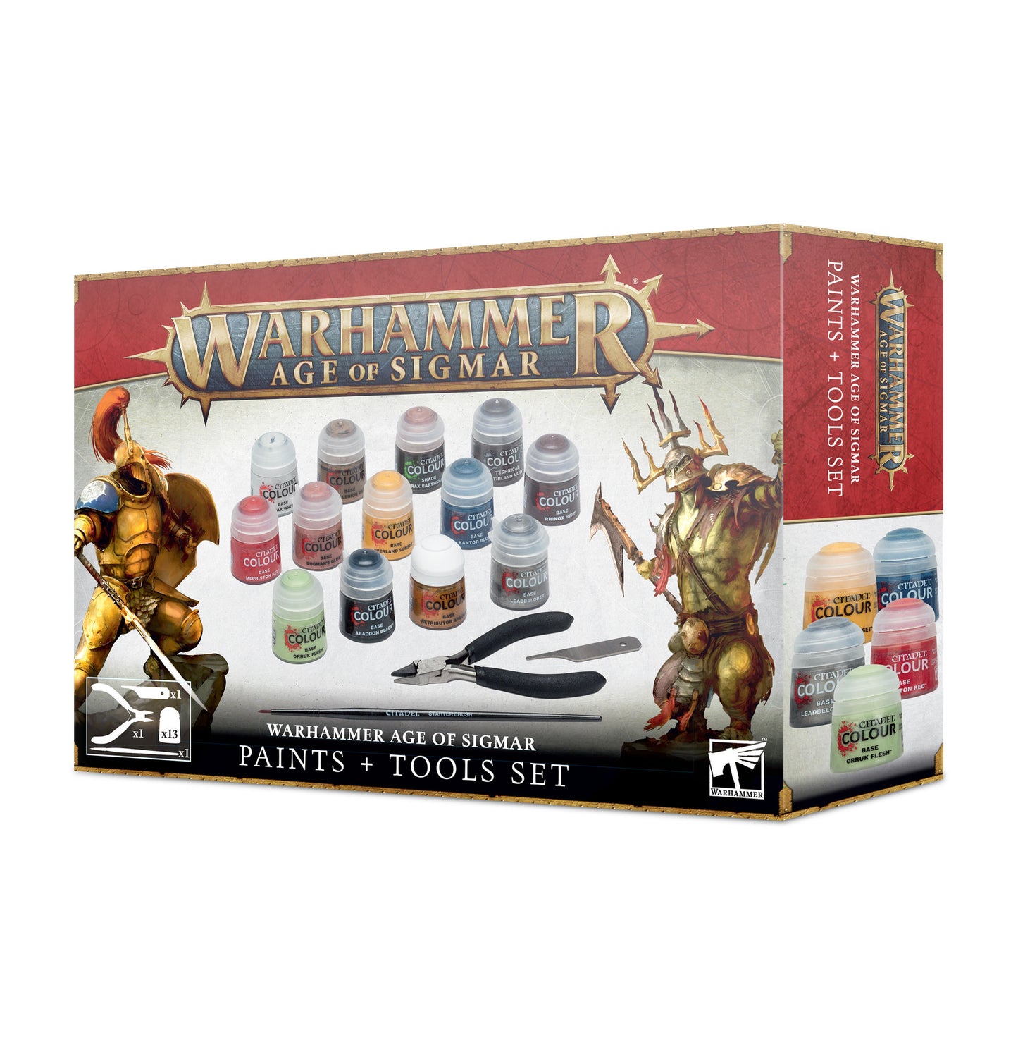 Warhammer: Age of Sigmar: Paints + Tools Set