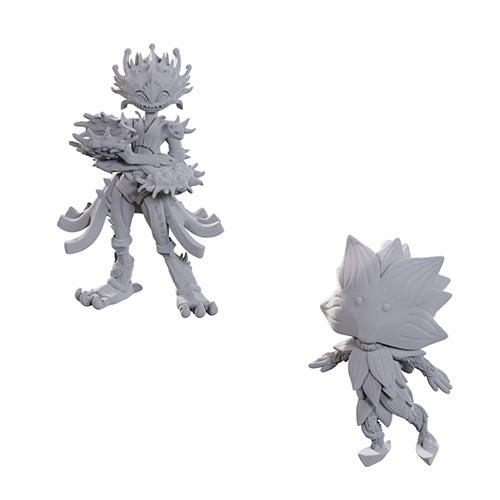 Wizkids - Pathfinder Battles Deep Cuts Miniatures: Wave 25 - Lotus Leshy and Flytrap Leshy