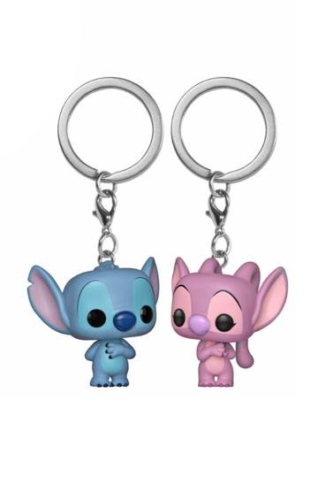 Lilo & Stitch Pocket POP! Vinyl Keychain 2-Pack Stitch & Angel 4 cm