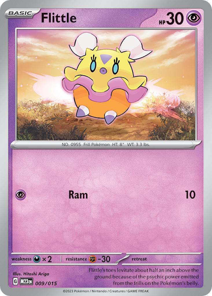 (009/015) Pokemon TCG McDonald's Match Battle 2023 Single: Flittle Promo
