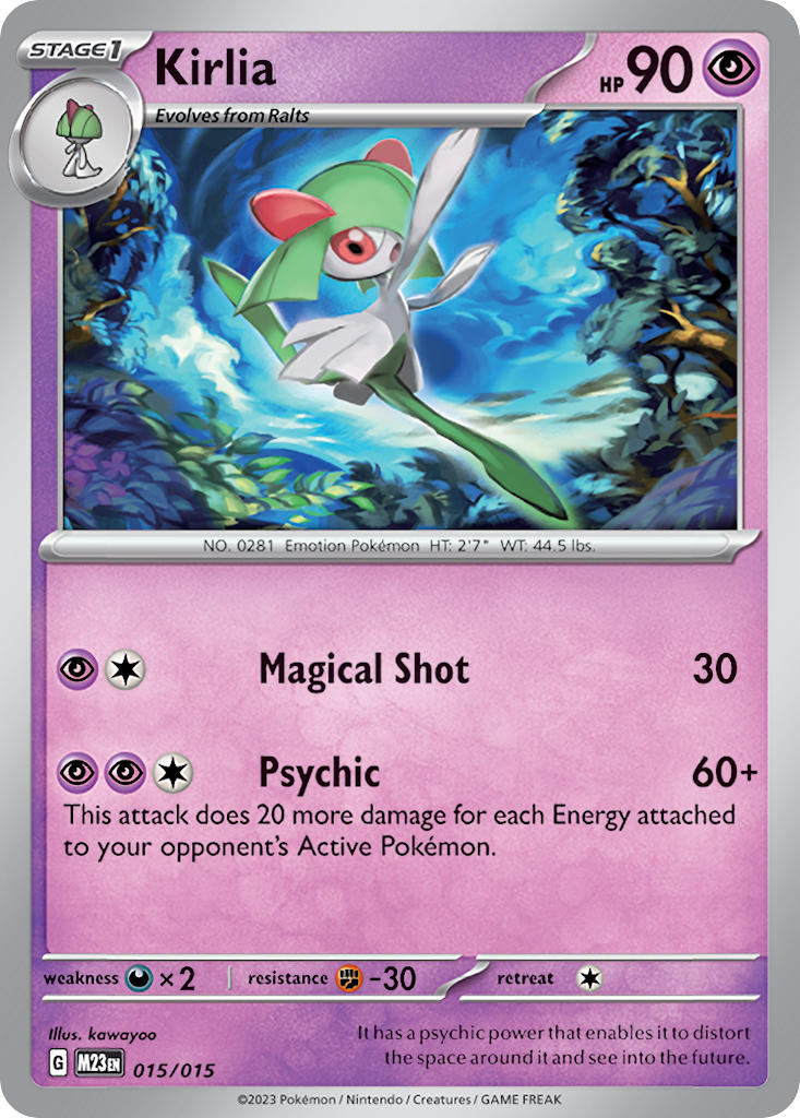 (015/015) Pokemon TCG McDonald's Match Battle 2023 Single: Kirlia Promo