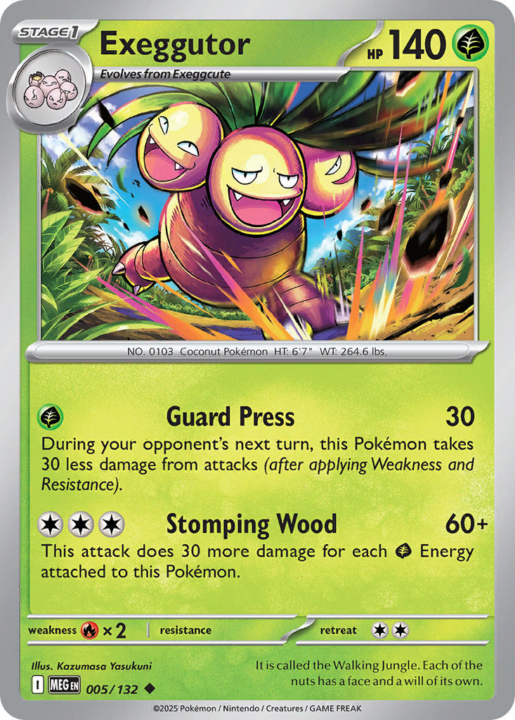 (005/MEG) Pokemon TCG Mega Evolution Single: Exeggutor Uncommon