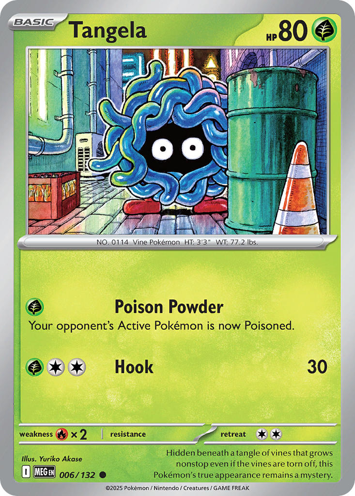 (006/MEG) Pokemon TCG Mega Evolution Single: Tangela Common