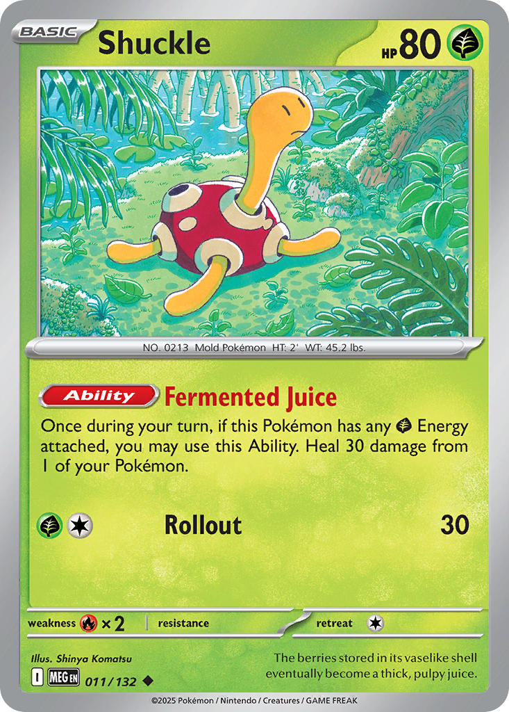 (011/MEG) Pokemon TCG Mega Evolution Single: Shuckle Uncommon