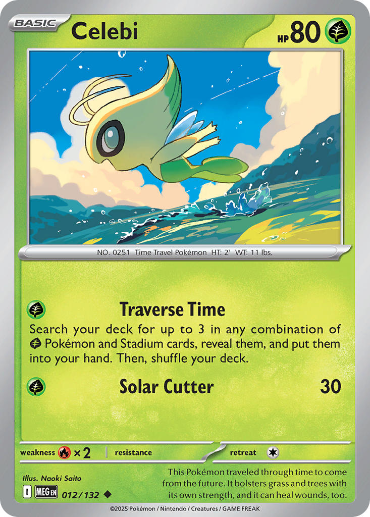 (012/MEG) Pokemon TCG Mega Evolution Single: Celebi Uncommon