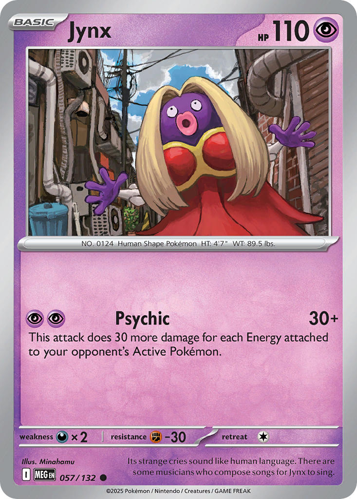 (057/MEG) Pokemon TCG Mega Evolution Single: Jynx Reverse Holo Common