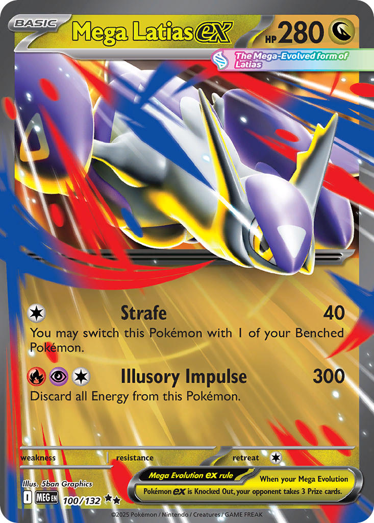 (100/MEG) Pokemon TCG Mega Evolution Single: Mega Latias ex Double Rare