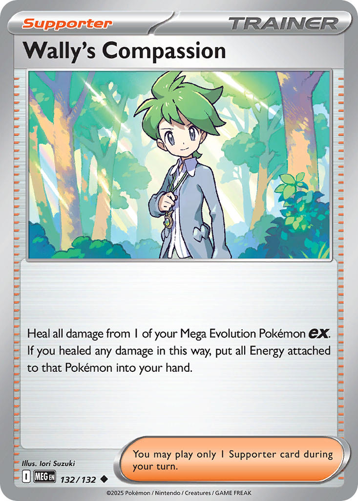 (132/MEG) Pokemon TCG Mega Evolution Single: Wally's Compassion Uncommon