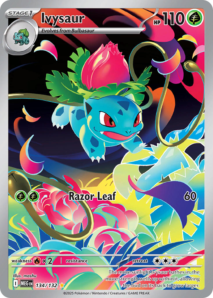 (134/MEG) Pokemon TCG Mega Evolution Single: Ivysaur Illustration Rare