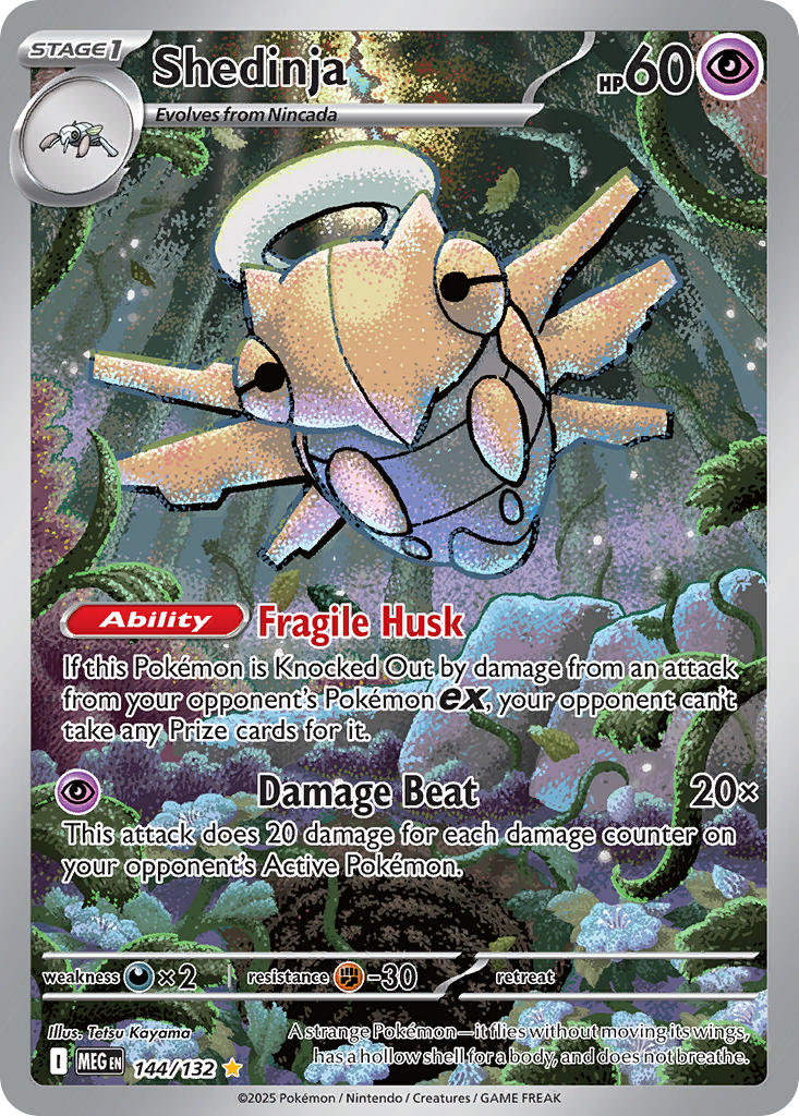 (144/MEG) Pokemon TCG Mega Evolution Single: Shedinja Illustration Rare