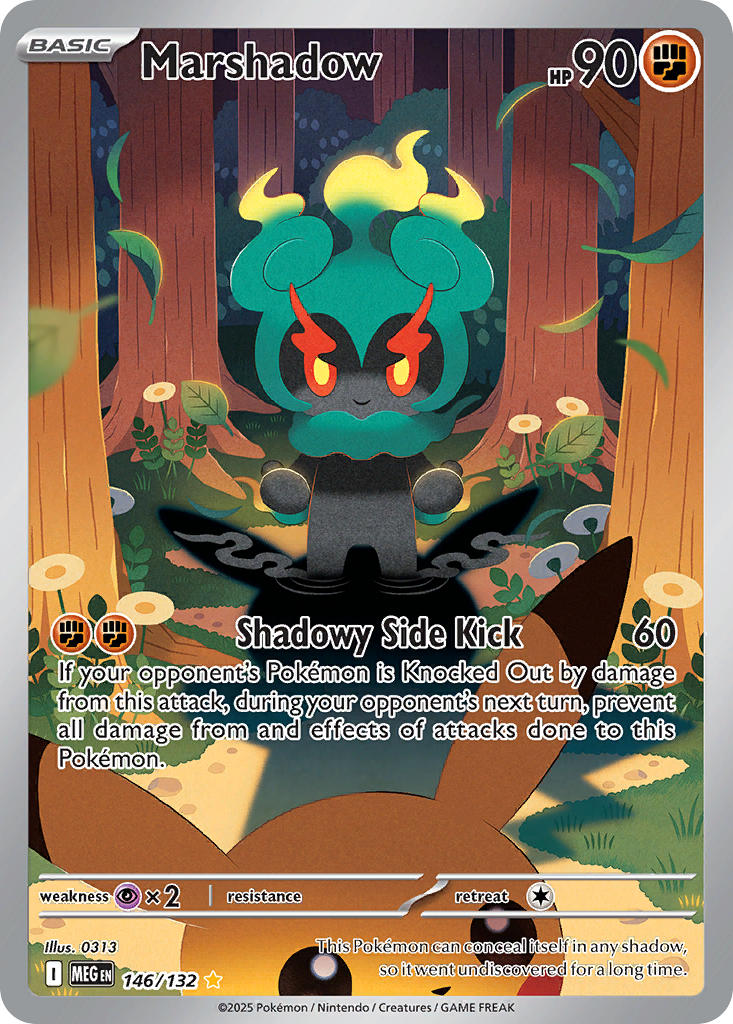(146/MEG) Pokemon TCG Mega Evolution Single: Marshadow Illustration Rare