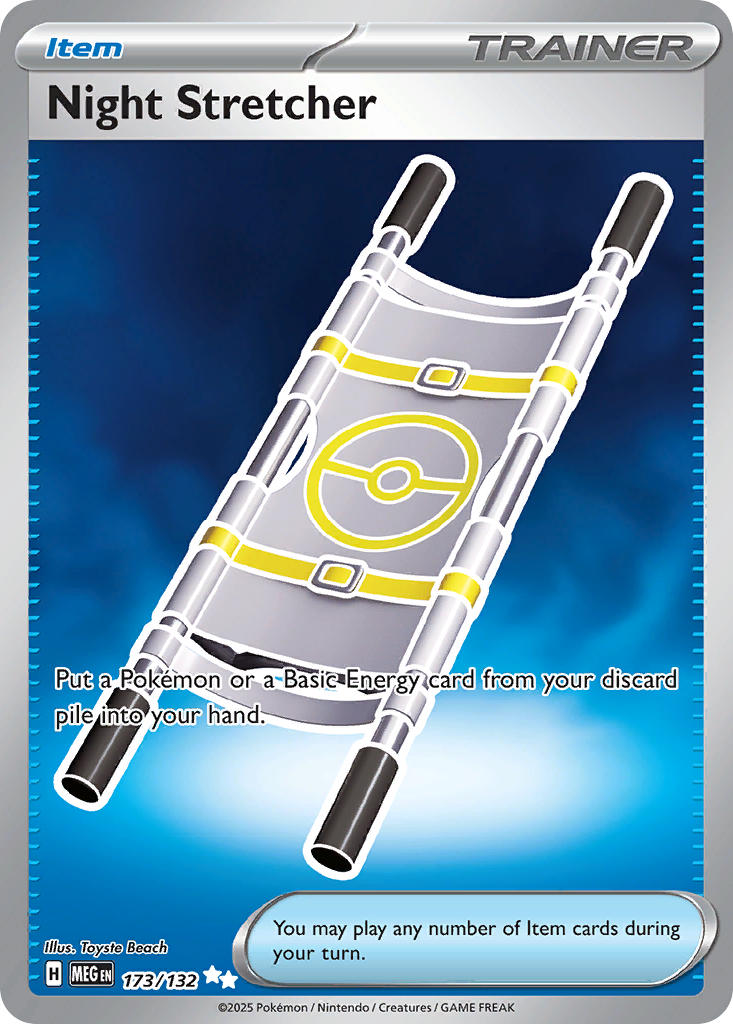 (173/MEG) Pokemon TCG Mega Evolution Single: Night Stretcher Ultra Rare