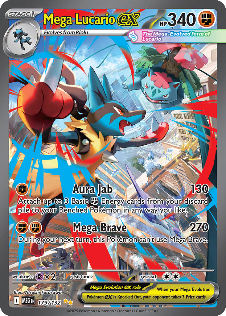 (179/MEG) Pokemon TCG Mega Evolution Single: Mega Lucario ex Special Illustration Rare