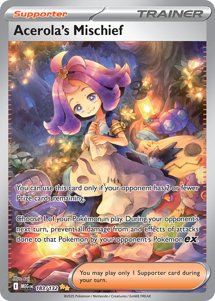 (183/MEG) Pokemon TCG Mega Evolution Single: Acerola's Mischief Special Illustration Rare