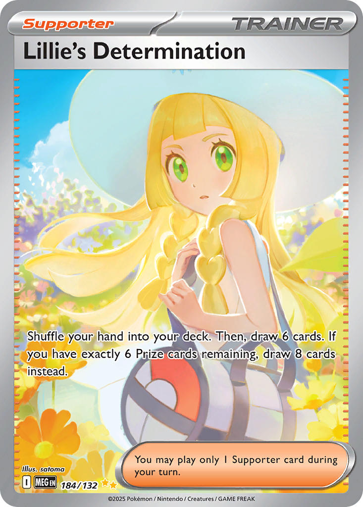 (184/MEG) Pokemon TCG Mega Evolution Single: Lillie's Determination Special Illustration Rare