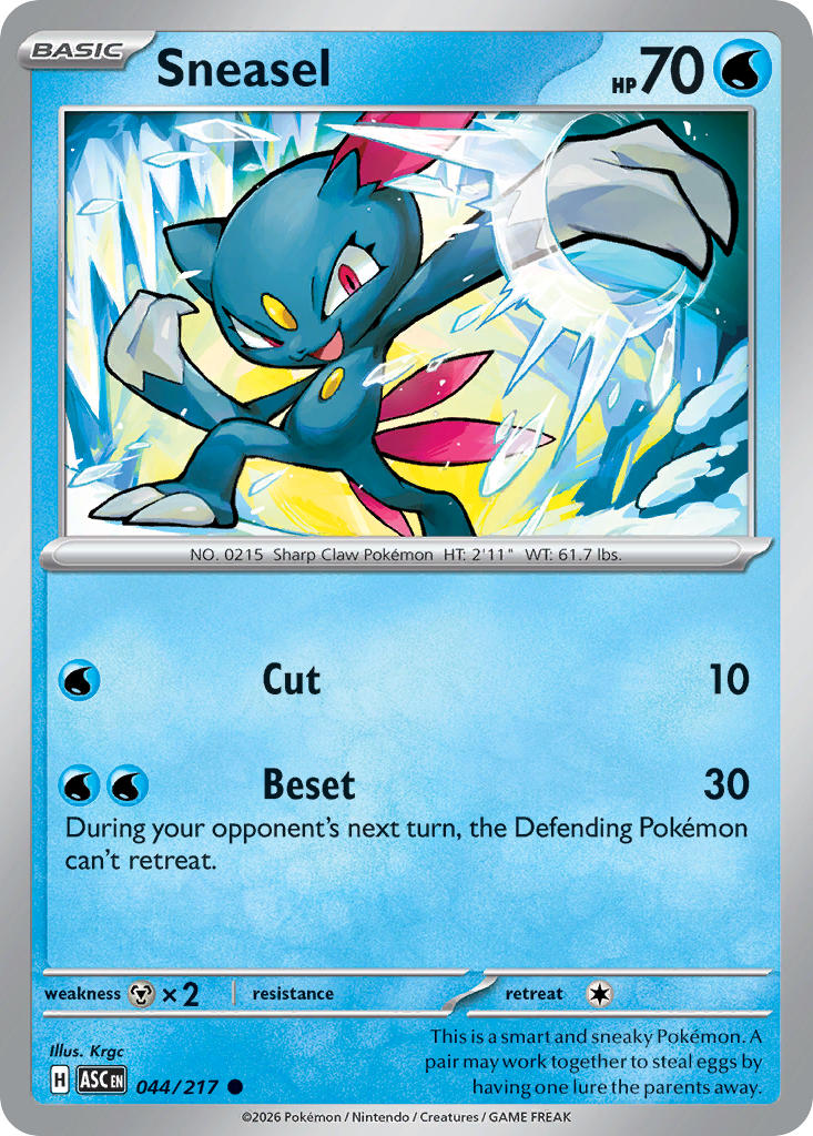(044/217) Pokemon TCG Ascended Heroes Single: Sneasel Common