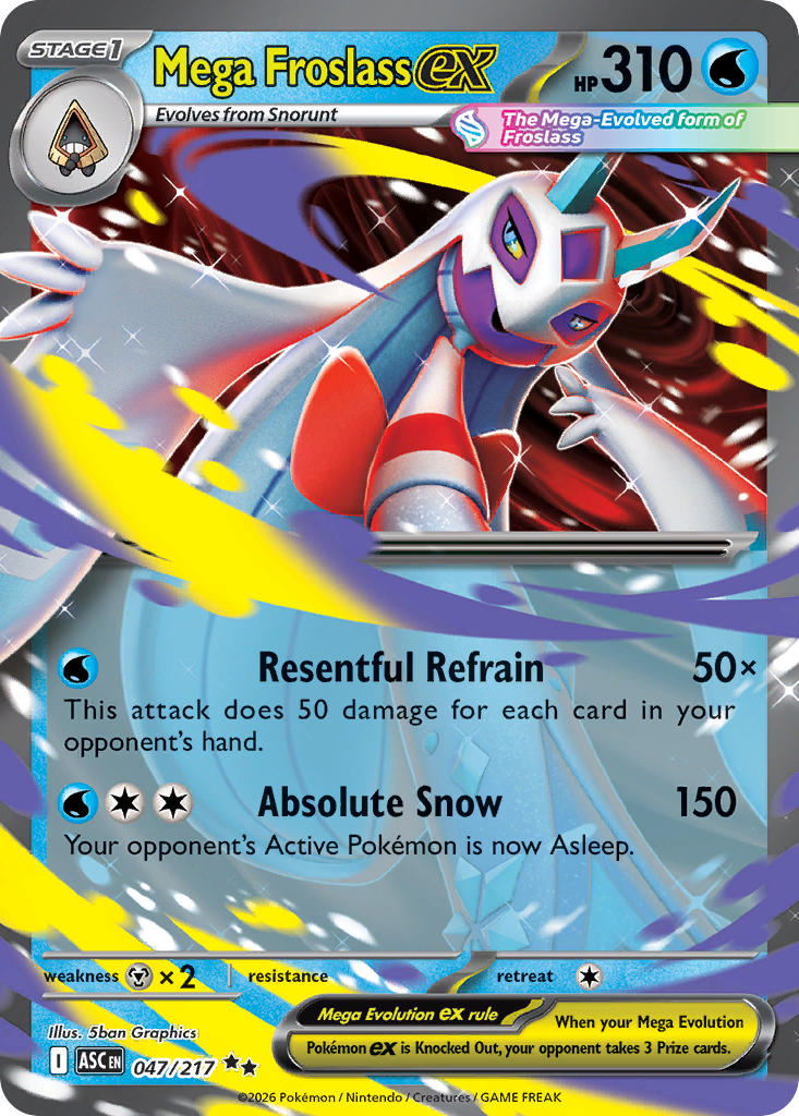 (047/217) Pokemon TCG Ascended Heroes Single: Mega Froslass ex Double Rare