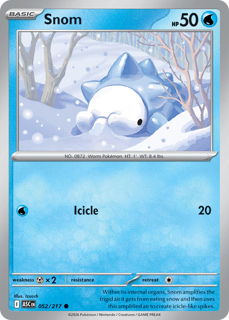(052/217) Pokemon TCG Ascended Heroes Single: Snom Common