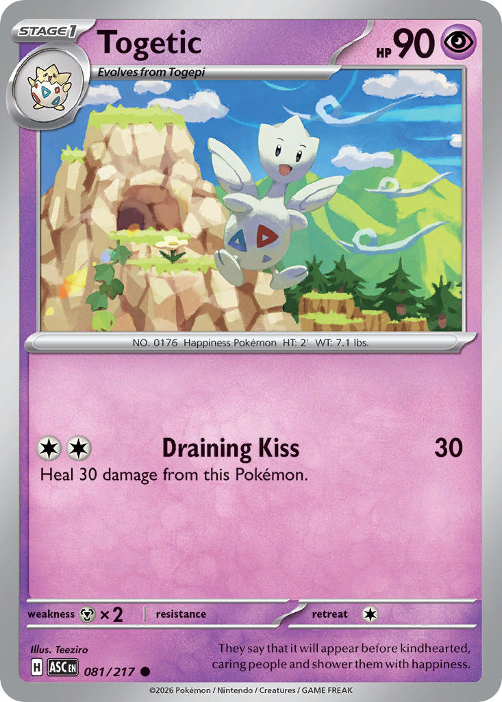 (081/217) Pokemon TCG Ascended Heroes Single: Togetic Common