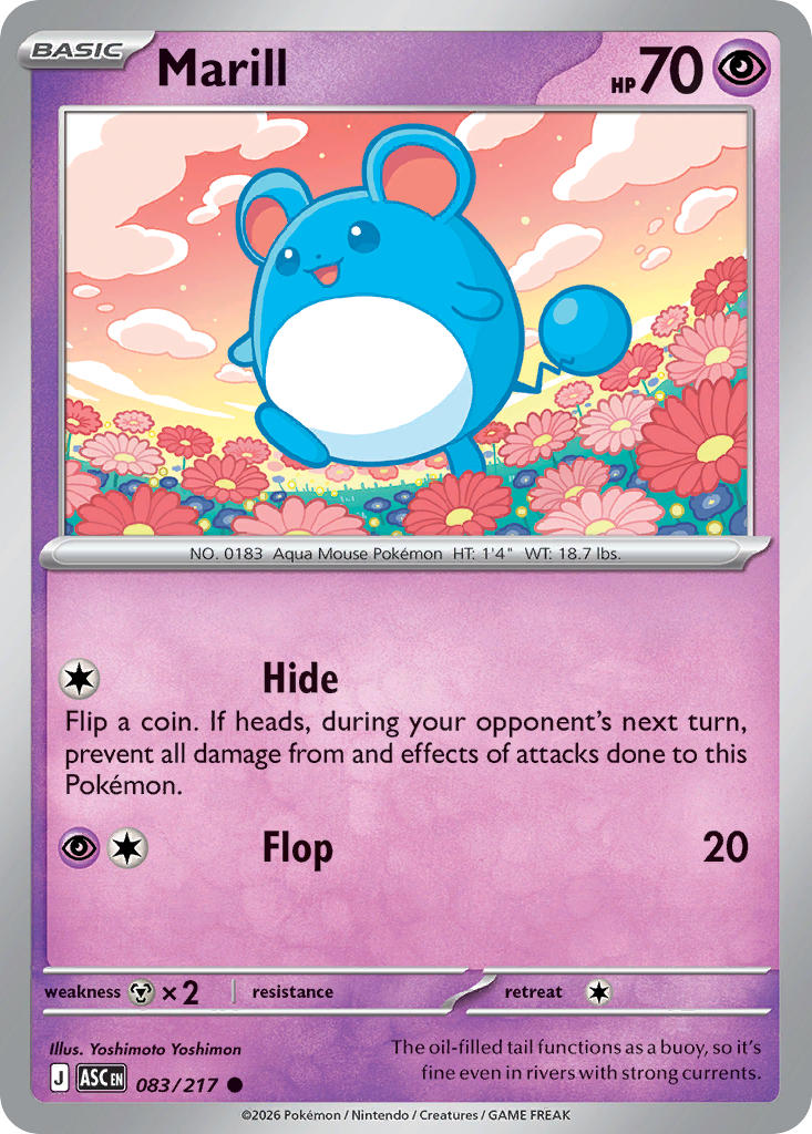 (083/217) Pokemon TCG Ascended Heroes Single: Marill Common