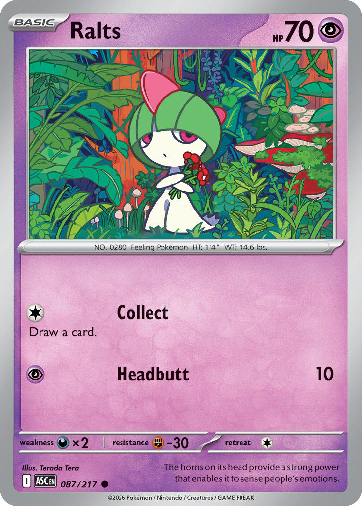 (087/217) Pokemon TCG Ascended Heroes Single: Ralts Common