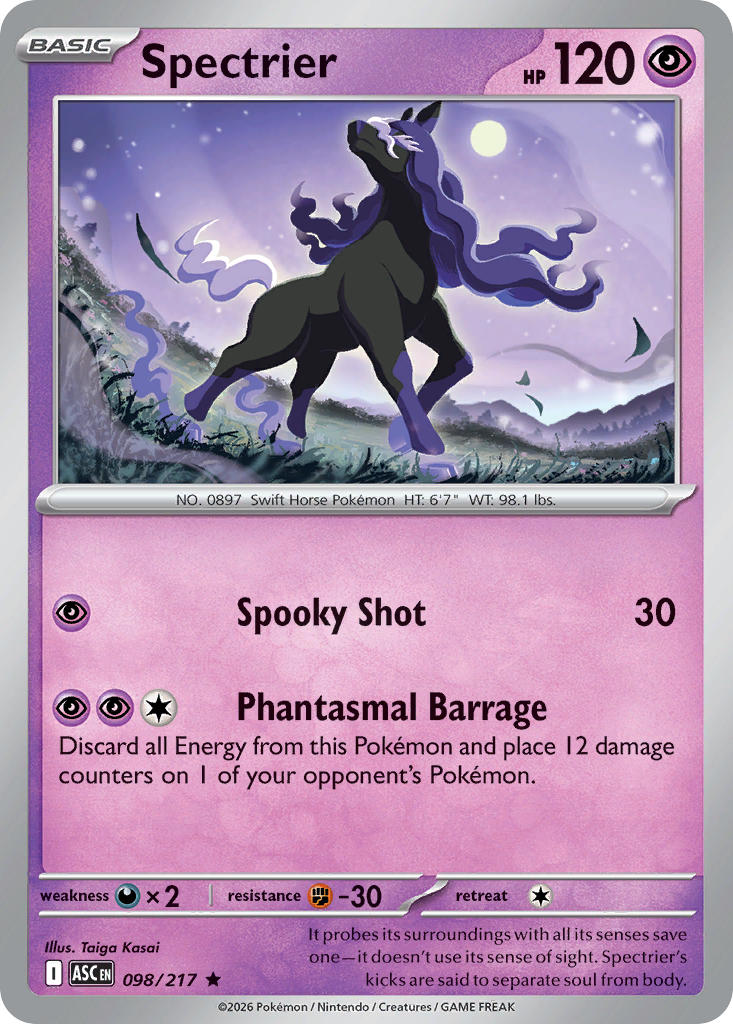 (098/217) Pokemon TCG Ascended Heroes Single: Spectrier Rare