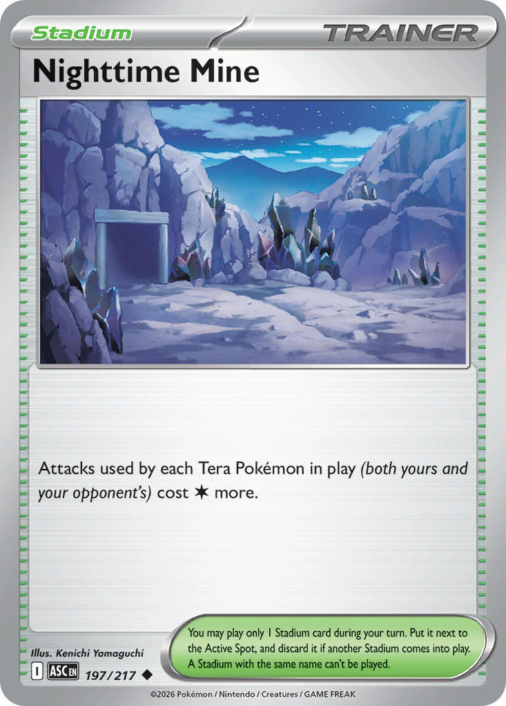 (197/217) Pokemon TCG Ascended Heroes Single: Nighttime Mine Reverse Holo Uncommon